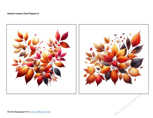 Autumn Leaves Card Toppers 2