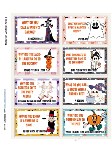 Halloween Lunchbox Jokes 2