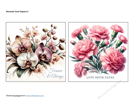 Romantic Card Toppers 2