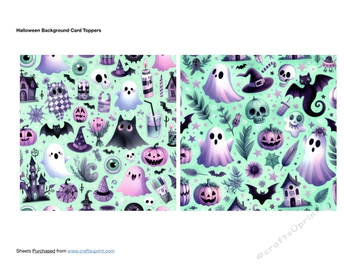 Halloween Background Card Toppers
