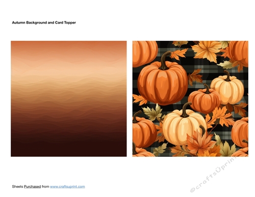 Autumn Background and Card Topper