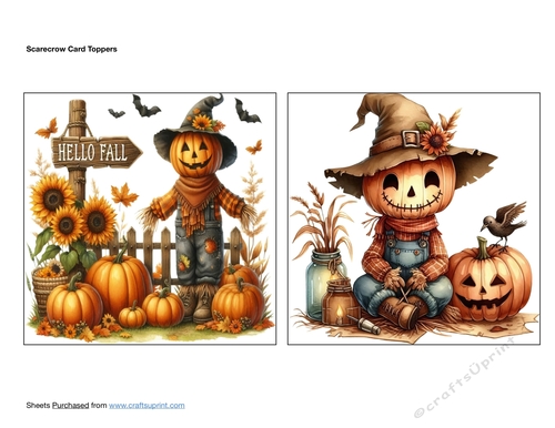 Scarecrow Card Toppers