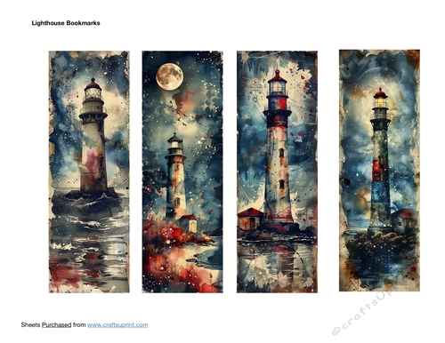 Lighthouse Bookmarks
