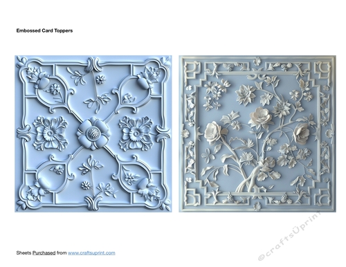 Embossed Card Toppers