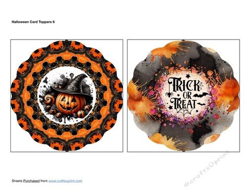 Halloween Card Toppers 6