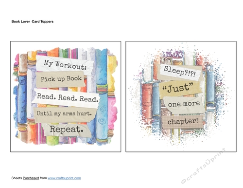 Book Lover Card Toppers