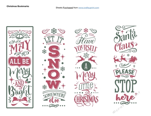 Christmas Bookmarks
