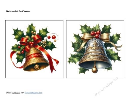 Christmas Bell Card Toppers