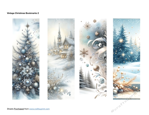 Vintage Christmas Bookmarks 2