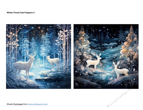 Winter Forest Card Toppers 3