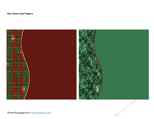 Red Green Card Toppers