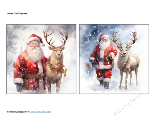 Santa Card Toppers