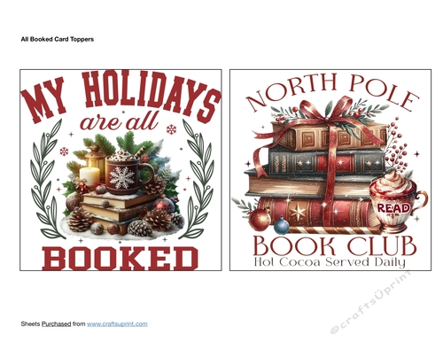 All Booked Card Toppers