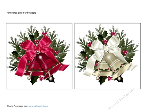 Christmas Bells Card Toppers