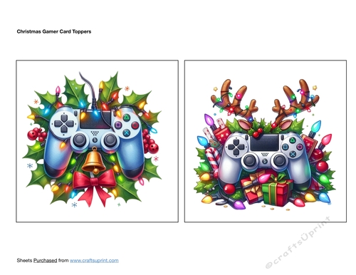 Christmas Gamer Card Toppers