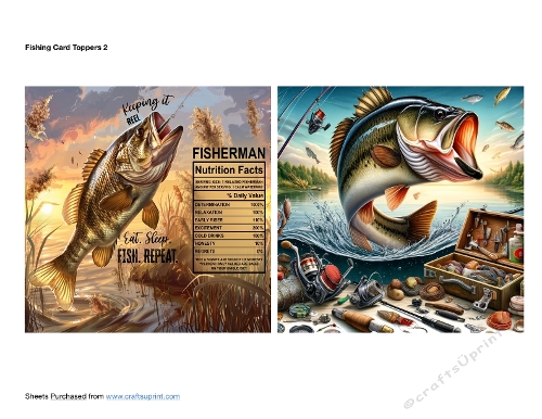 Fishing Card Toppers