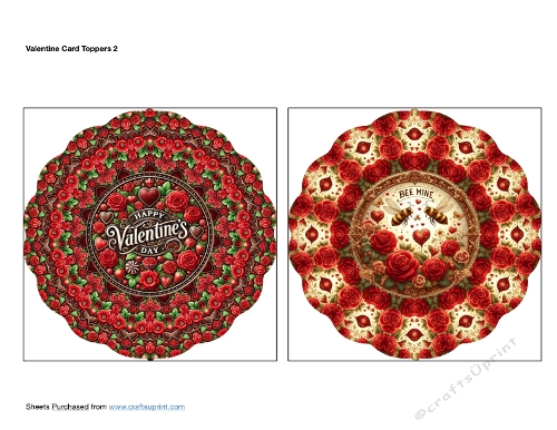Valentine Card Toppers