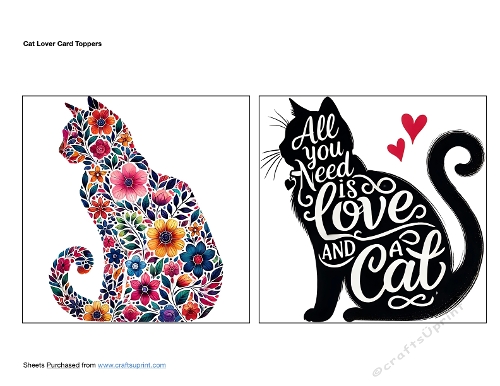 Cat Lover Card Toppers