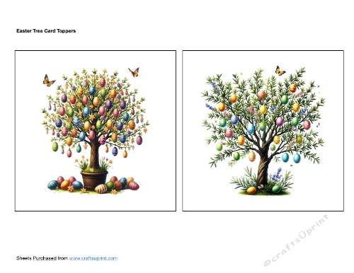 Easter Tree Card Toppers