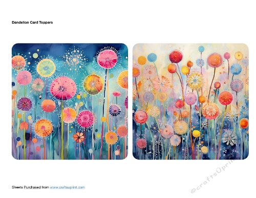 Dandelion Card Topper