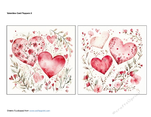 Valentine Card Toppers