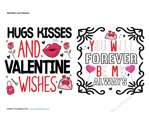 Valentine Card Toppers