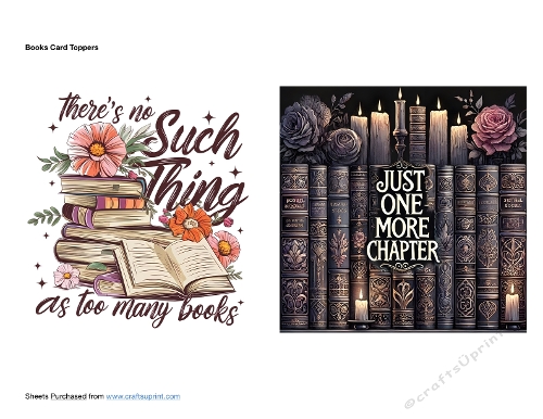 Book Card Toppers