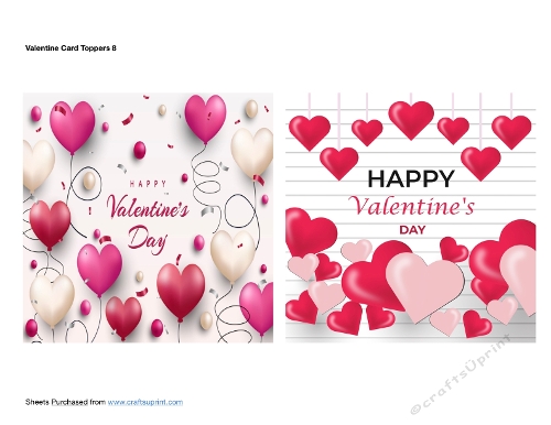 Valentine Card Toppers
