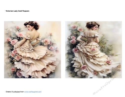 Victorian Lady Card Toppers