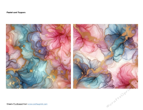 Pastel card Toppers