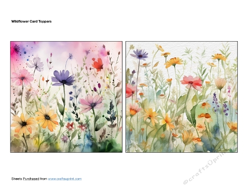 Wildflower Card Toppers