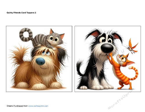 Quirky Friends Card Toppers 2