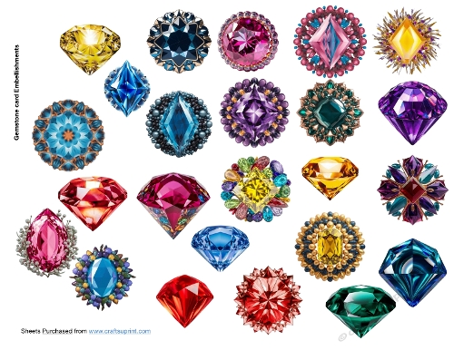Gemstone card Embellishments