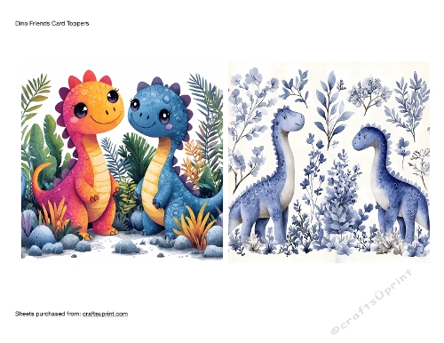 Dino Friends Card Toppers