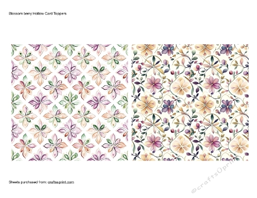 Blossom Berry Hollow Card Toppers