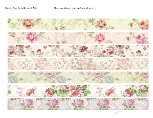 Shabby Chic Embellishment Strips