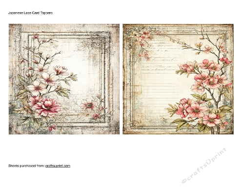 Japanese Lace Card Toppers