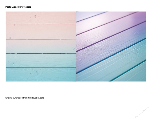 Pastel Wood Card Toppers