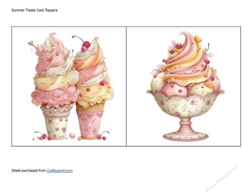 Summer Treats Card Toppers