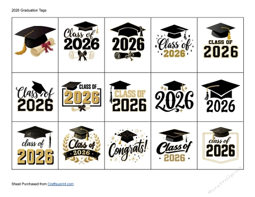 2026 Graduation Tags