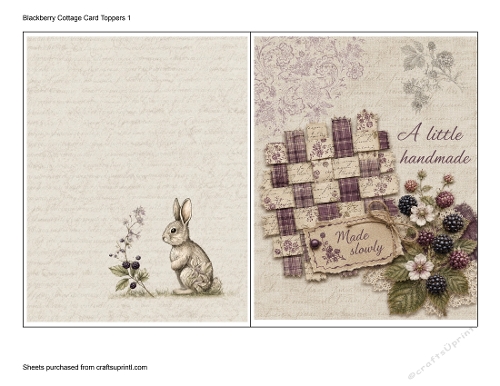 Blackberry Cottage Card Toppers 1