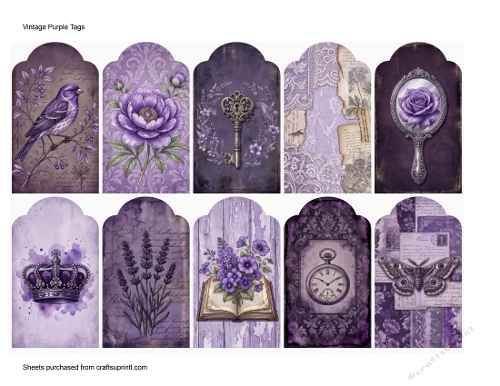 Vintage PurpleTags