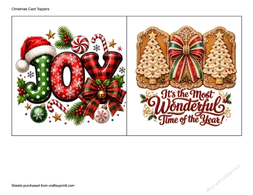 Christmas Card Toppers