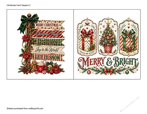 Christmas Card Toppers 2