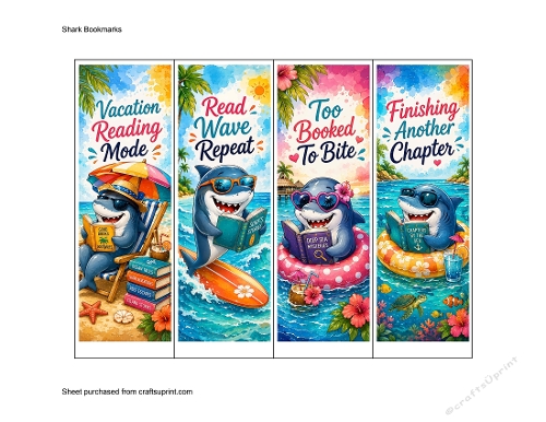 Shark Bookmarks