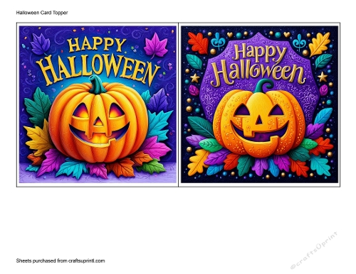 Halloween Card Topper