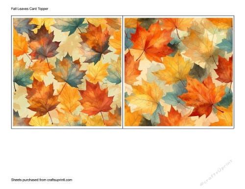 Fall Leaves Card Topper