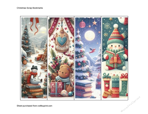 Christmas Scrap Bookmarks