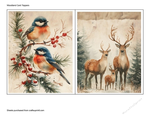 Woodland Card Toppers