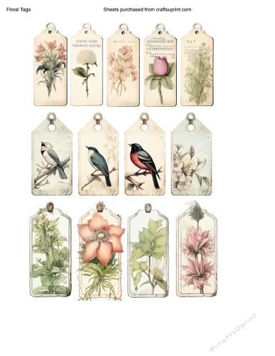 Floral Tags